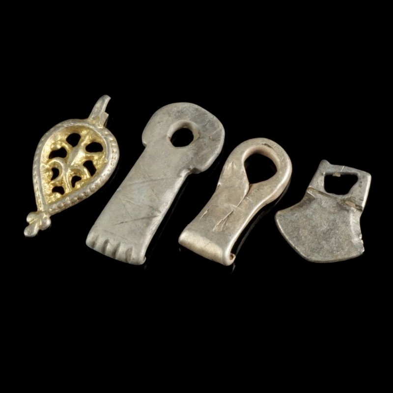 Miscellaneous 
Ancient-Modern
Silver, 16-28 mm
Silver hooks and pendants.
Fi...