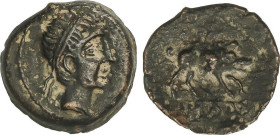 Celtiberian Coins
Cuadrante. 180 a.C. CASTULO (CAZLONA, Jaén). Anv.: Cabeza masculina diademada a derecha. Rev.: Jabalí a derecha, debajo leyenda ibé...