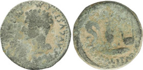 Celtiberian Coins
Dupondio. 27-14 d.C. ÉPOCA DE AUGUSTO. EBORA (Evora, Portugal). Anv.: PERM(ISSV. CAESARIS) AVGVSTI P. M. Cabeza de Augusto a izquie...