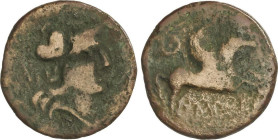 Celtiberian Coins
As. 50-27 a.C. EMPORITON (L´ ESCALA, EMPURIES, Girona). Anv.: Cabeza de Palas a derecha. Rev.: Pegaso a derecha, encima láurea, deb...