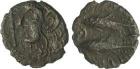 Celtiberian Coins
Semis. 100-20 a.C. GADES (CÁDIZ). Anv.: Cabeza de Hércules con piel de león a izquierda, delante clava. Rev.: Dos atunes a izquierd...