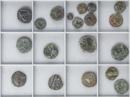 Celtiberian Coins
Lote 25 cobres. AE. Lote compuesto por diferentes valores (1/8 de Calco a Semis) y diferentes cecas: Ebusus, Carteia, Malaca, Cumba...