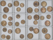 Peseta Period
Alfonso XIII
Lote 36 monedas 1 (20) y 2 Céntimos (16). 1906 y 1911 (*6) y (*11). S.L.-V. y P.C.-V. 20 x 1 Céntimo 1906 (*6) S.L.-V.; 1...