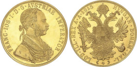 World Coins
Austria
4 Ducat. 1915. FRANZ JOSEPH I. 13,95 grs. AU (986). Reacuñación oficial (Restrike). (Infimas rayitas). Fr-488; KM-2276. FDC.