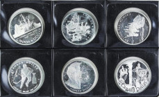World Coins
Canada
Lote 6 monedas 1 Dollar. 1987 a 2002. AR. KM-154, 168, 210, 235, 259 y 443. PROOF.