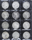 World Coins
United States of America
Lote 50 monedas monedas 1 Dollar. 1878 a 1925. Anv.: Morgan y Peace Dollars. Rev.: Algunas fechas repetidas. AR...