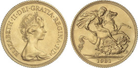 World Coins
Great Britain
Sovereign. 1981. ELIZABETH II. 7,97 grs. AU. Fr-418; KM-919. SC.