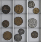 Foreign Lots and Collections
Lote 11 monedas. 1767 a 1963. FRANCIA, GRAN BRETAÑA, GRECIA, ITALIA, PORTUGAL. AE, AR, CuNi. A EXAMINAR. BC a MBC+.