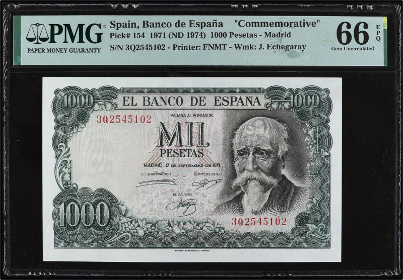 Spanish Banknotes
Estado Español
1.000 Pesetas. 17 Septiembre 1971. Echegaray....