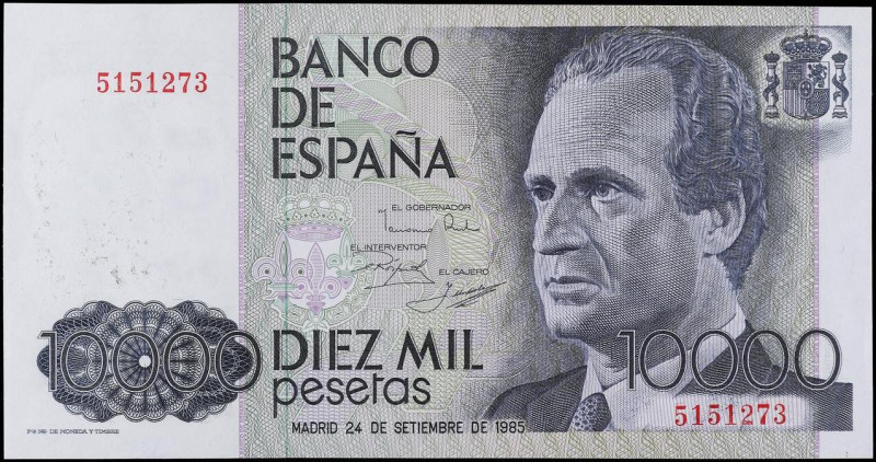 Spanish Banknotes
Juan Carlos I
10.000 Pesetas. 24 Septiembre 1985. Juan Carlo...