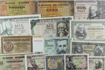 Banknotes Lots and Collections
Lote 14 billetes 1 a 1.000 Pesetas. 1936 a 1979. A EXAMINAR. MBC+ a SC-.
