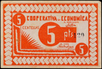Company Stores and Propaganda Tokens
5 Pesetas. Junio 1958. COOPERATIVA LA ECONÓMICA DE CENTELLES. L-2909. MBC+.