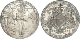 Spanish Medals
Feria Concurso Agrícola. 1898. AYUNTAMIENTO CONSTITUCIONAL DE BARCELONA. Anv.: Campesinos andando a derecha, estatua enfrente. Rev.: E...