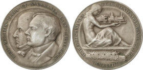 Spanish Medals
Biada y Salamanca. 1948. CENTENARIO DEL PRIMER FERROCARRIL ESPAÑOL. Anv.: Bustos de Biada y Salamanca a izquierda. Leyenda en latín. R...