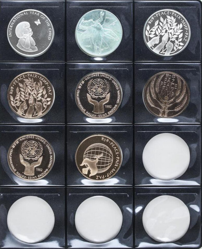 World Medals
Lote 8 medallas. 1970 a 1984. Anv.: Año Int. del Niño, Paz. AE(5) ...