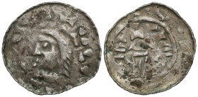 Medieval coins 
POLSKA / POLAND / POLEN / SCHLESIEN / GERMANY

Władysław I Herman (1081–1102). Denar, Kraków / Cracow 
AW: Głowa w lewo i napis w ...