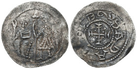 Medieval coins 
POLSKA / POLAND / POLEN / SCHLESIEN / GERMANY

Bolesław III Krzywousty (1107-1138). Denar 
AW: Święty Wojciech na tronie i stojący...