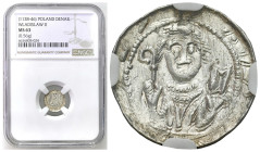 Medieval coins 
POLSKA / POLAND / POLEN / SCHLESIEN / GERMANY

Władysław II Wygnaniec (1138-1146). Denar NGC MS63 
AW: Półpostać rycerza na wprost...