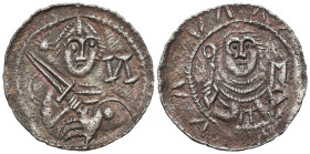 Medieval coins 
POLSKA / POLAND / POLEN / SCHLESIEN / GERMANY

Władysław II Wygnaniec (1138-1146). Denar, Kraków / Cracow 
AW: Książę z mieczem
R...