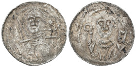 Medieval coins 
POLSKA / POLAND / POLEN / SCHLESIEN / GERMANY

Władysław II Wygnaniec (1138-1146). Denar bez daty 
AW: Książę z mieczem
RW: Popie...