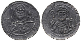 Medieval coins 
POLSKA / POLAND / POLEN / SCHLESIEN / GERMANY

Władysław II Wygnaniec (1138–1146). Denar bez daty 
AW: Półpostać rycerza na wprost...