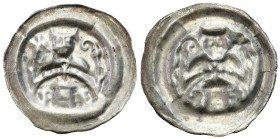 Medieval coins 
POLSKA / POLAND / POLEN / SCHLESIEN / GERMANY

Leszek Biały. Brakteat łaciński, Gniezno - RARITY i BEAUTIFUL 
AW: Popiersie biskup...