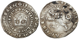 Medieval coins 
POLSKA / POLAND / POLEN / SCHLESIEN / GERMANY

Polska / Czechy Wacław II (1300-1305). Groschen (Grosz) praski, Kutna Hora 
AW: Kor...