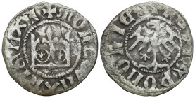 Medieval coins 
POLSKA / POLAND / POLEN / SCHLESIEN / GERMANY

Władysław Jagiełło (1386-1434). Half grosz, Kraków / Cracow 

Odmiana bez liter po...