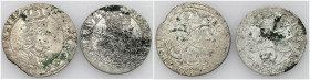 John II Casimir 
POLSKA/ POLAND/ POLEN / POLOGNE / POLSKO

Jan II Kazimierz. Szostak (6 Groschen - Groszy), group 2 pieces 

Ślady długiego obieg...