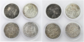 John II Casimir 
POLSKA/ POLAND/ POLEN / POLOGNE / POLSKO

Jan II Kazimierz. Szostak (6 Groschen - Groszy) 1662-1667, Kraków / Cracow, group 4 coin...