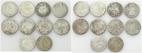 John II Casimir 
POLSKA/ POLAND/ POLEN / POLOGNE / POLSKO

Jan II Kazimierz. Szostak (6 Groschen - Groszy) 1661-1665, group 10 coins 

Zestaw zaw...