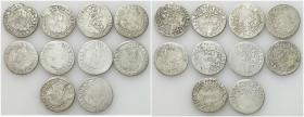 John II Casimir 
POLSKA/ POLAND/ POLEN / POLOGNE / POLSKO

Jan II Kazimierz. Szostak (6 Groschen - Groszy) 1662-1666, group 10 coins 

Zestaw zaw...