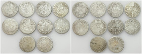 John II Casimir 
POLSKA/ POLAND/ POLEN / POLOGNE / POLSKO

Jan II Kazimierz. Szostak (6 Groschen - Groszy) 1662-1666, group 10 coins 

Zestaw zaw...