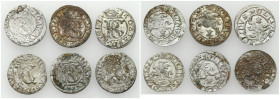 John II Casimir 
POLSKA/ POLAND/ POLEN / POLOGNE / POLSKO

Jan II Kazimierz. Schilling / Szelag 1652-1653, Vilnius, group 6 pieces 

Kilka sztuk ...