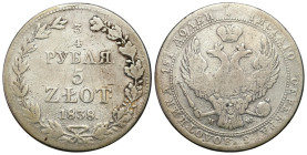 Poland XIX century / Russia 
POLSKA / POLAND / POLEN / RUSSIA / RUSSLAND / РОССИЯ

Polska XIX w./Rosja. Nicholas I. 3/4 Rubel (Rouble) (Rouble) = 5...