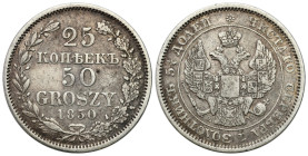 Poland XIX century / Russia 
POLSKA / POLAND / POLEN / RUSSIA / RUSSLAND / РОССИЯ

Polska XIX w./Rosja. Nicholas I. 25 Kopek (kopeck) = 50 groszy 1...