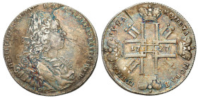 Russia 
RUSSIA / RUSSLAND / РОССИЯ

Russia. Peter II. Ruble 1727 СПБ, St. Petersburg 
AW: Popiersie cara w zbroi okrytej płaszczem.
RW: W polu cz...