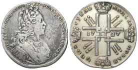 Russia 
RUSSIA / RUSSLAND / РОССИЯ

Russia. Peter II. Ruble 1727 СПБ, St. Petersburg 
AW: Popiersie cara w zbroi okrytej płaszczem.
RW: W polu cz...