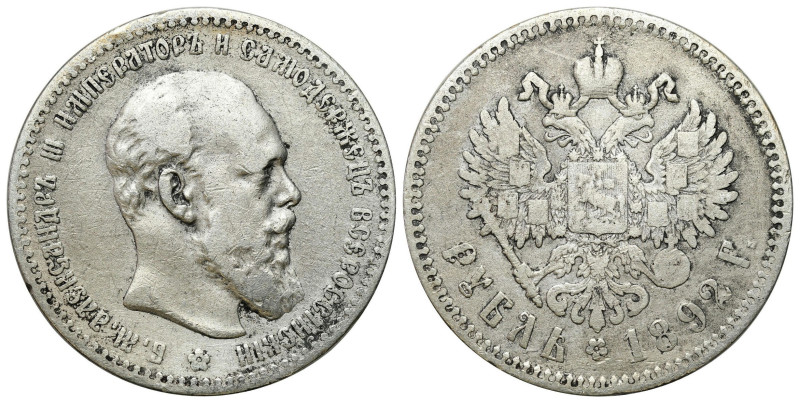 Russia 
RUSSIA / RUSSLAND / РОССИЯ

Rosja, Alexander III. Rubel (Rouble) 1892...