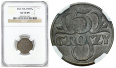 Second Polish Republic - A unique collection of penny coins, part 2
POLSKA / POLAND / POLEN / POLOGNE / POLSKO

II RP. 5 groszy 1936 NGC AU58 BN 
...