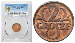 Second Polish Republic - A unique collection of penny coins, part 2
POLSKA / POLAND / POLEN / POLOGNE / POLSKO

II RP. 2 grosze 1938 PCGS MS64 RB ...