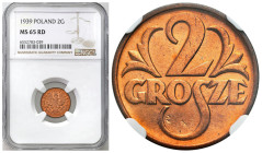 Second Polish Republic - A unique collection of penny coins, part 2
POLSKA / POLAND / POLEN / POLOGNE / POLSKO

II RP 2 grosze 1939 NGC MS65 RD – E...