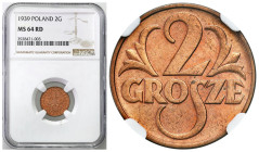 Second Polish Republic - A unique collection of penny coins, part 2
POLSKA / POLAND / POLEN / POLOGNE / POLSKO

II RP. 2 grosze 1939 NGC MS64 RD 
...