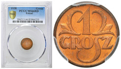 Second Polish Republic - A unique collection of penny coins, part 2
POLSKA / POLAND / POLEN / POLOGNE / POLSKO

II RP. 1 grosz 1938 PCGS MS66 RD (2...