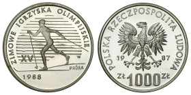 Probe coins Polish People Republic (PRL) and Poland
POLSKA / POLAND / POLEN / PROBA / PATTERN

PRL PROBA / PATTERN Srebro 1.000 zlotych 1987 Zimowe...