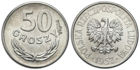 Probe coins Polish People Republic (PRL) and Poland
POLSKA / POLAND / POLEN / PROBA / PATTERN

PRL. PROBA / PATTERN Nikiel 50 groszy 1957 

Nakła...