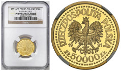 Polish Gold Coins since 1949
POLSKA / POLAND / POLEN / POLOGNE / POLSKO

III RP. PROBA / PATTERN GOLD 50.000 zlotych 1991 John Paul II Ołtarz NGC P...