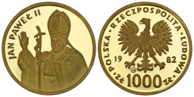 Polish Gold Coins since 1949
POLSKA / POLAND / POLEN / POLOGNE / POLSKO

PRL. 1.000 zł 1982 John Paul II stempel lustrzany 

Piękny egzemplarz wy...