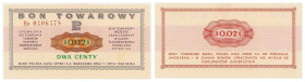 PEKAO merchandise vouchers
POLSKA / POLAND / POLEN / POLOGNE / POLSKO

Bank PEKAO S.A. Bon na 2 cent 1969 seria Eo – BEAUTIFUL 

Pięknie zachowan...