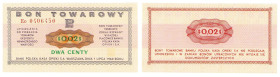 PEKAO merchandise vouchers
POLSKA / POLAND / POLEN / POLOGNE / POLSKO

Bank PEKAO S.A. Bon na 2 cent 1969 seria Eo – BEAUTIFUL 

Pięknie zachowan...